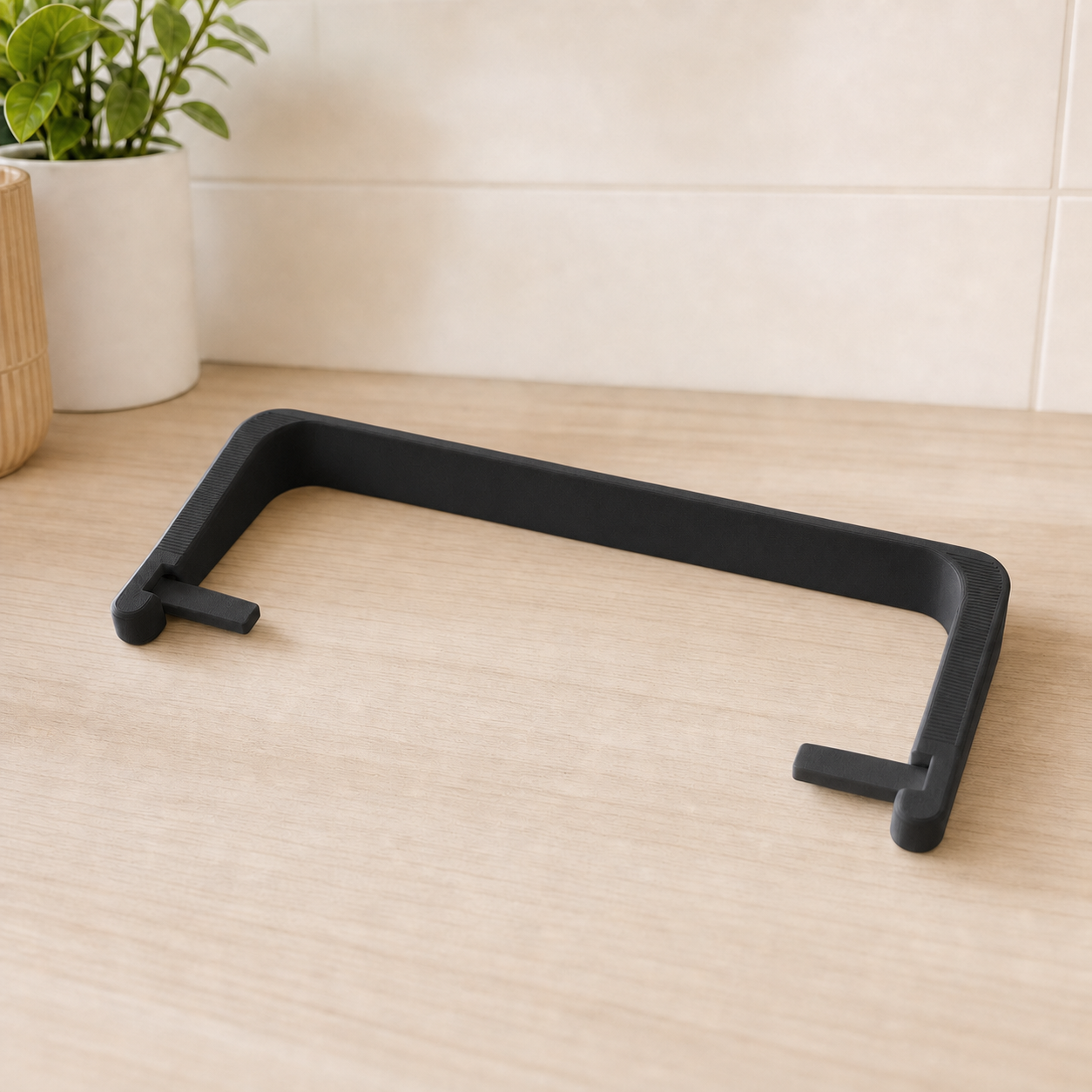 Quick-change paper towel holder – Black with flat folding tabs